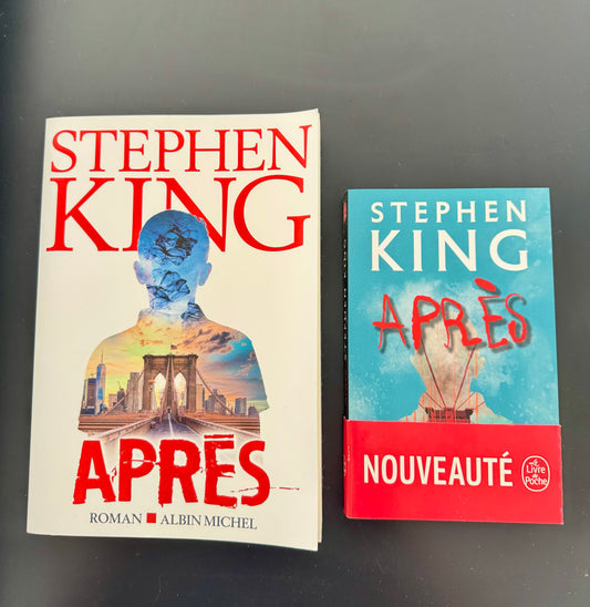 Pack Stephen King — Après (Grand format Albin Michel) + Après (Le Livre de Poche) 1 keep (Gardez l’un) – 1 give (Offrez l’autre):
