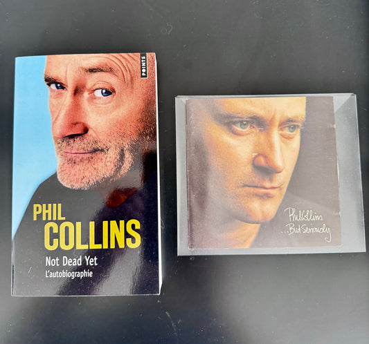 Pack Phil Collins — Not Dead Yet (livre, FR Points) + …But Seriously (CD)