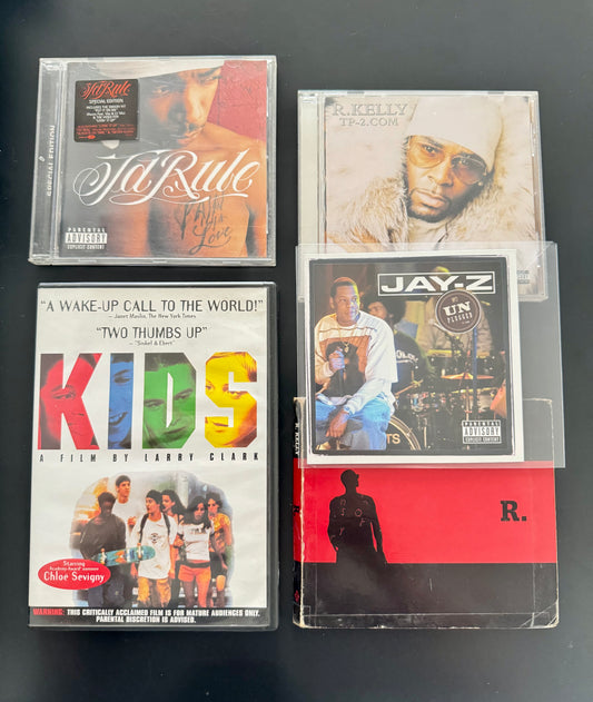 Lot Hip-Hop/R&B + 1 DVD (x5) — Ja Rule, Jay-Z, R. Kelly + film Kids